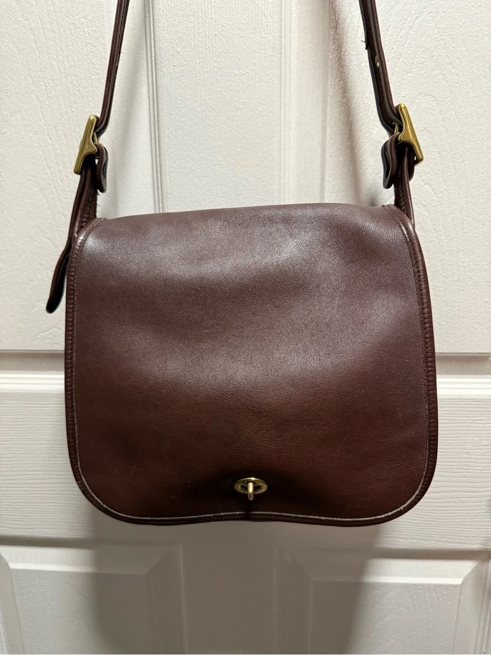 Beautiful vintage leather Coach purse chocolate brown - Picture 1 of 16